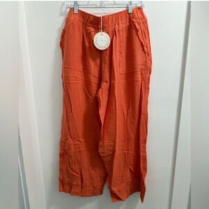 Umgee Orange Cropped Pants